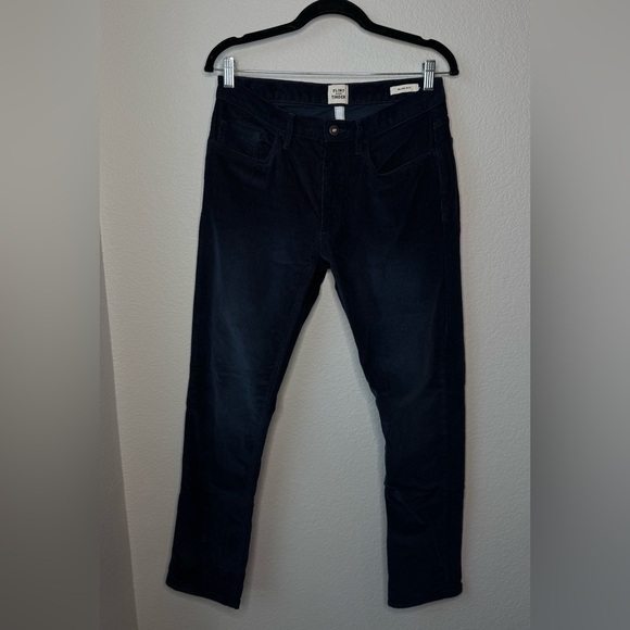 FLINT AND TINDER 365 Corduroy Pant Slim Fit Navy-Blue Men's Size 30x30‎ - Picture 2 of 9